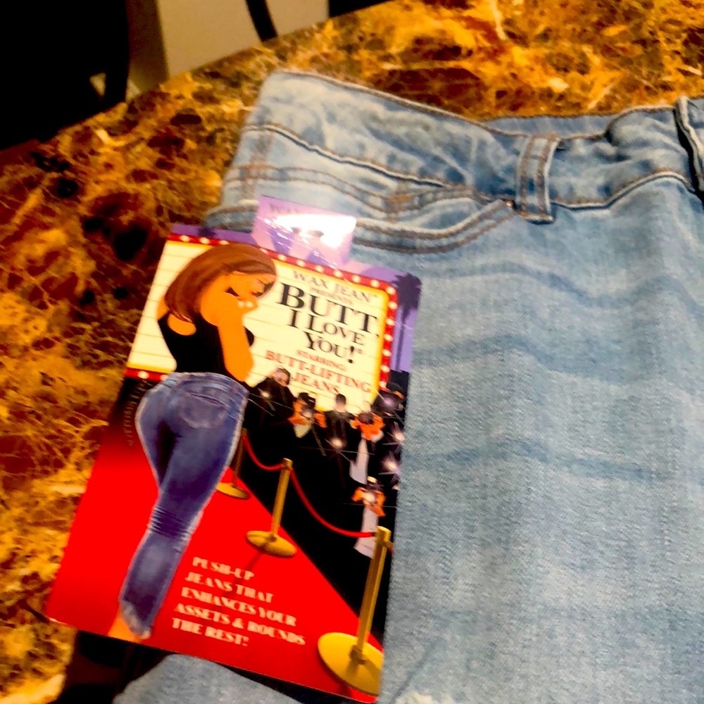 Light Blue Jean Butt Enhancement